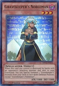 Image for Gravekeeper's Nobleman (MP14-EN212) (MP14) - YuGiOh