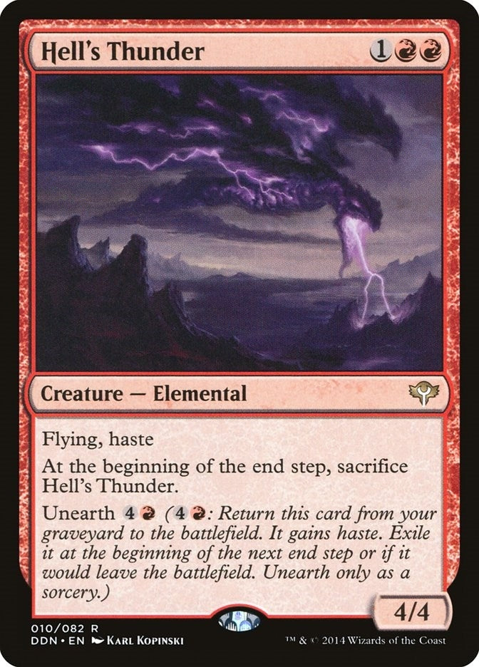 Image for Hell's Thunder (10) (Speed vs. Cunning) - Magic: The Gathering