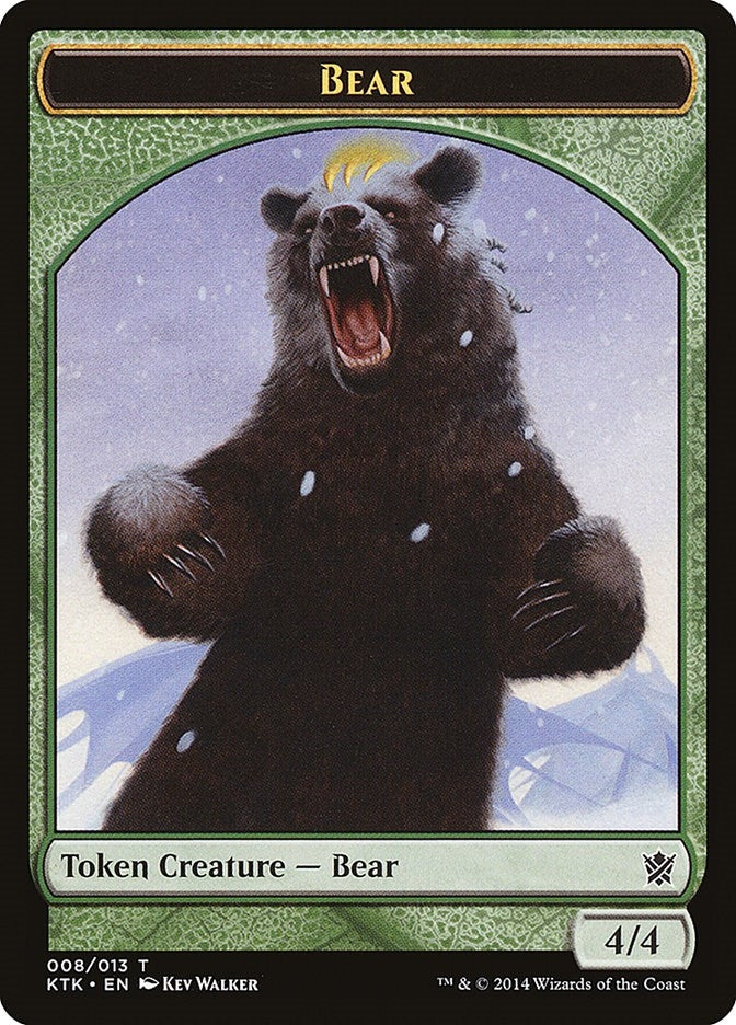 Image for Bear Token (8) (Khans of Tarkir) - Magic: The Gathering