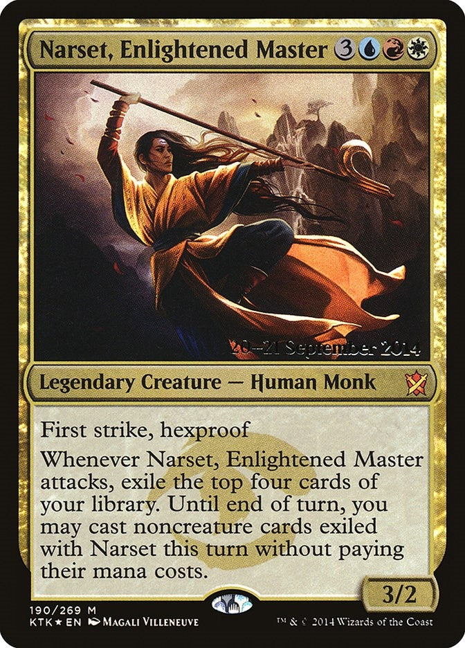 Image for Narset, Enlightened Master (190) (Prerelease Cards) - Magic: The Gathering