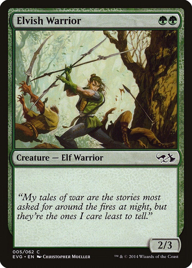 Image for Elvish Warrior (5) (Anthology) - Magic: The Gathering