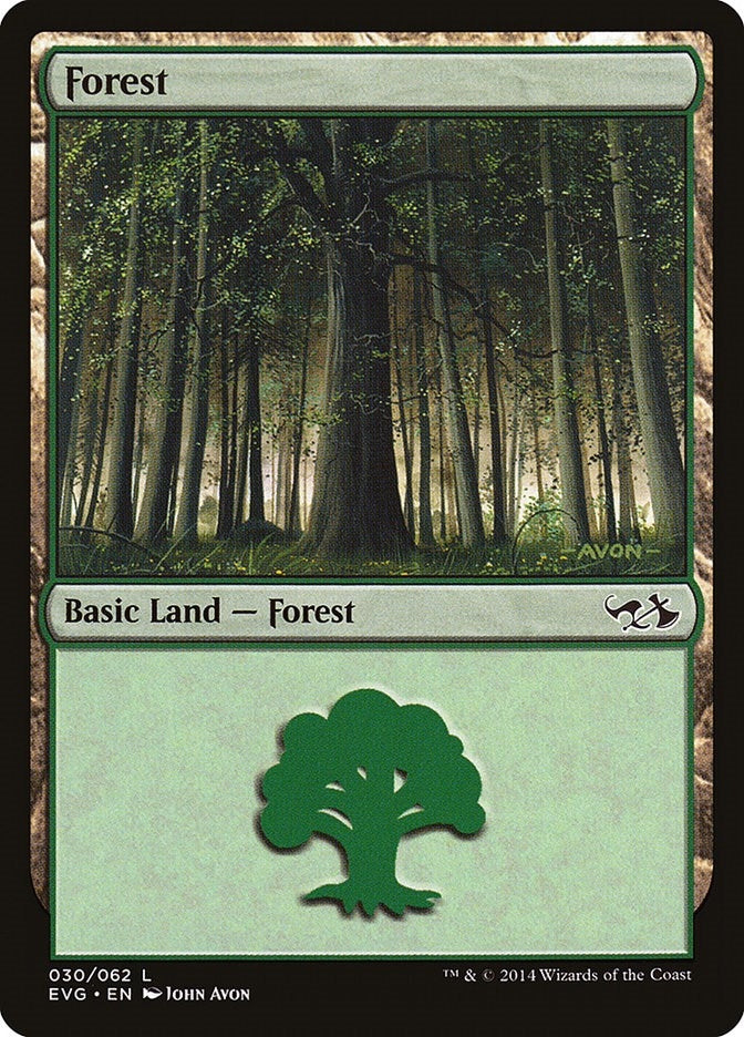 Image for Forest (030) (EVG) (30) (Anthology) - Magic: The Gathering