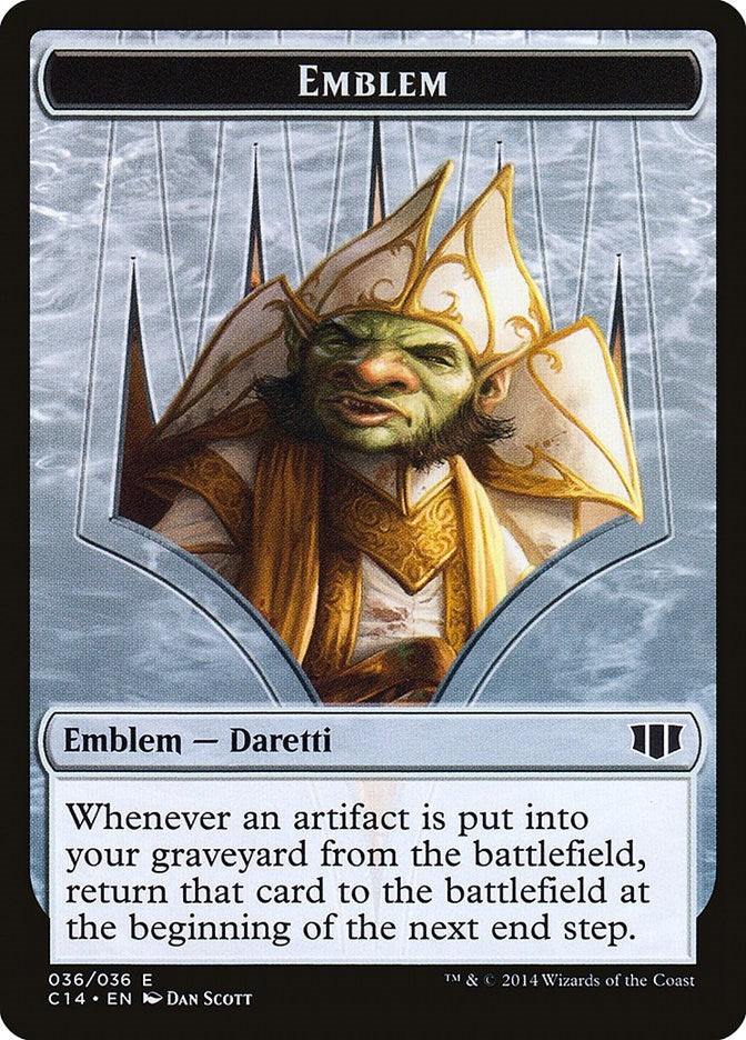 Image for Emblem - Daretti, Scrap Savant // Tuktuk the Returned Double-Sided Token (36 // 31) (Commander 2014) - Magic: The Gathering