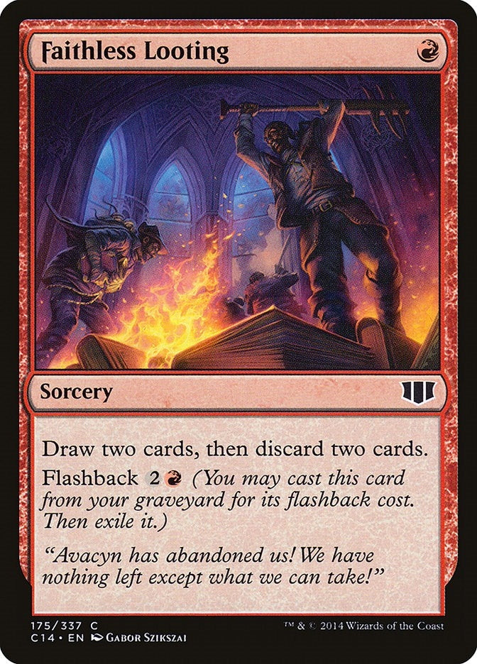 Image for Faithless Looting (175) (Commander 2014) - Magic: The Gathering