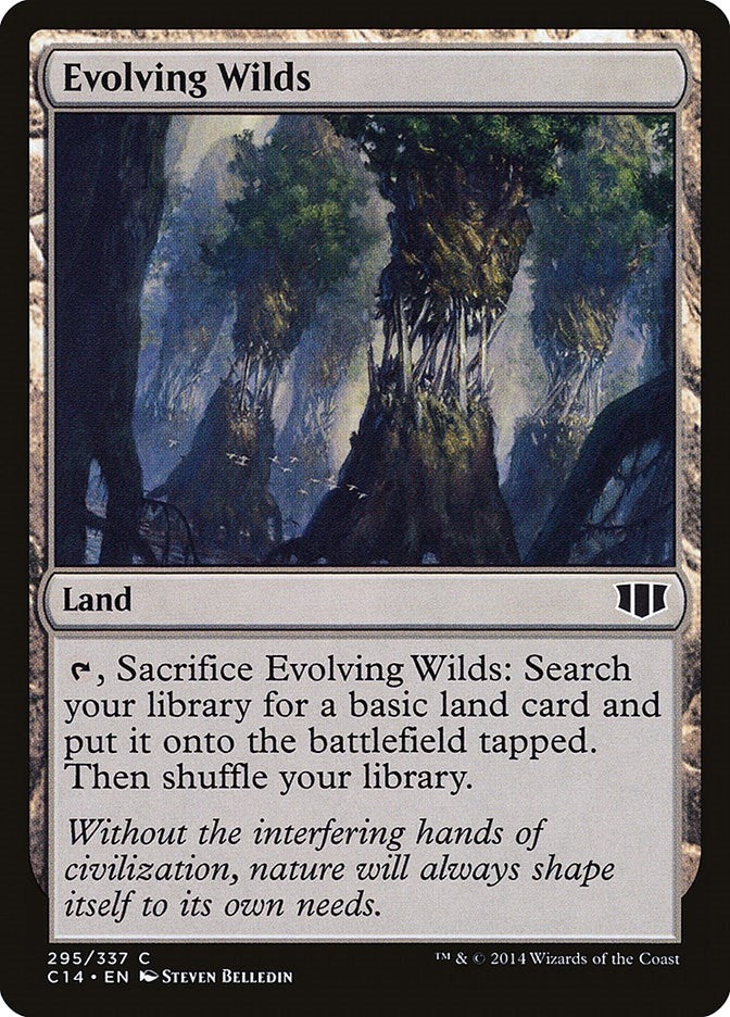 Image for Evolving Wilds (295) (Commander 2014) - Magic: The Gathering