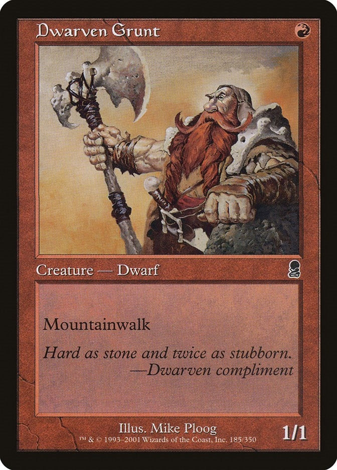Image for Dwarven Grunt (185) (Odyssey) - Magic: The Gathering