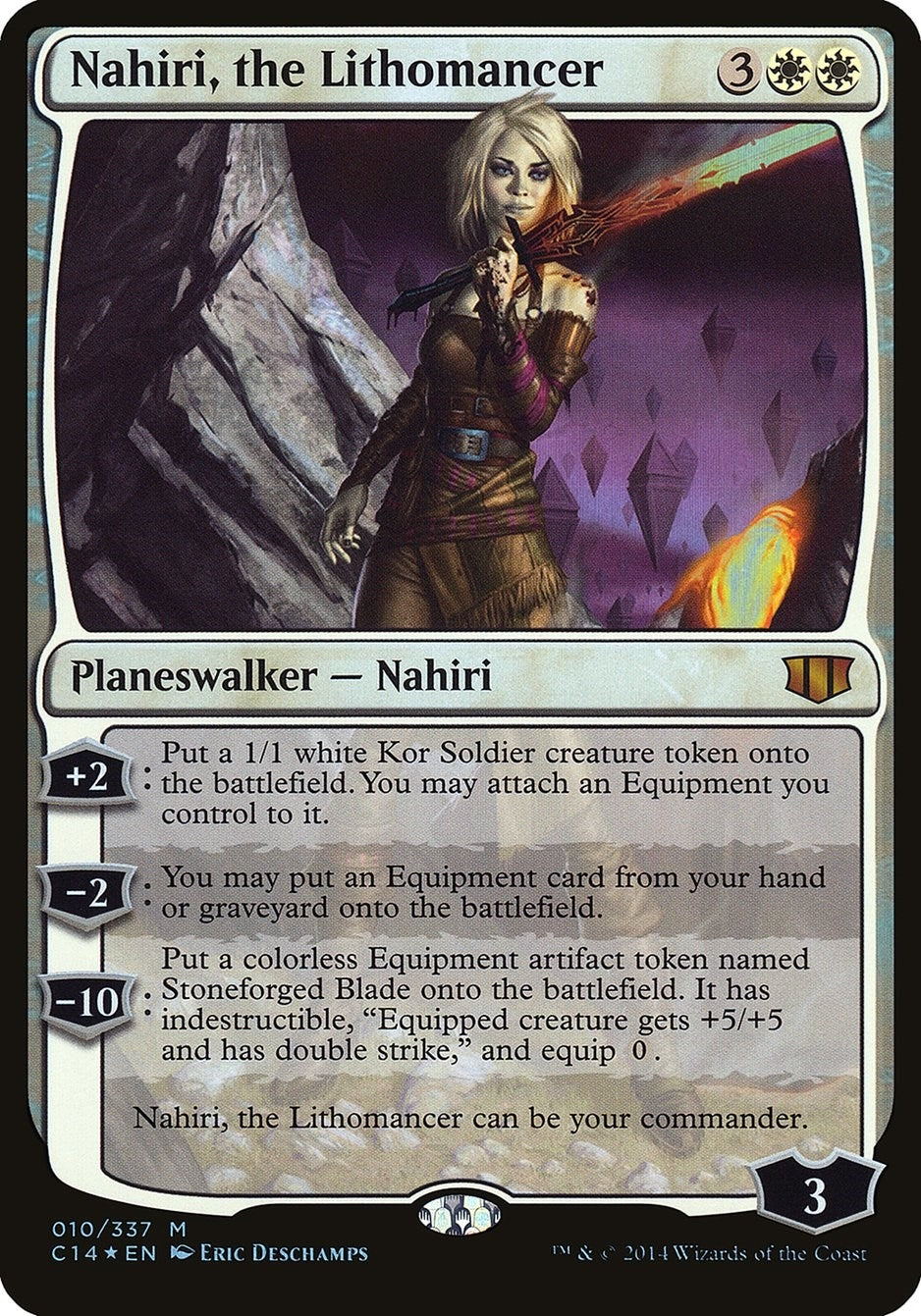 Image for Nahiri, the Lithomancer (Commander 2014) (10) (Oversize Cards) - Magic: The Gathering