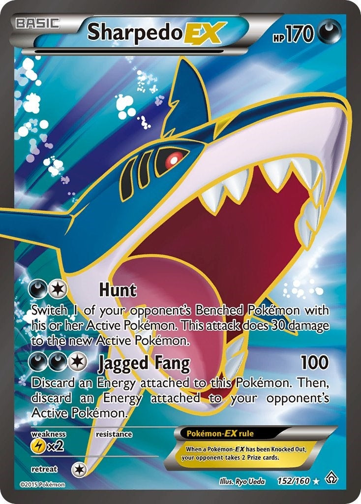 Image for Sharpedo EX (152 Full Art) (152/160) (PRC) - Pokemon