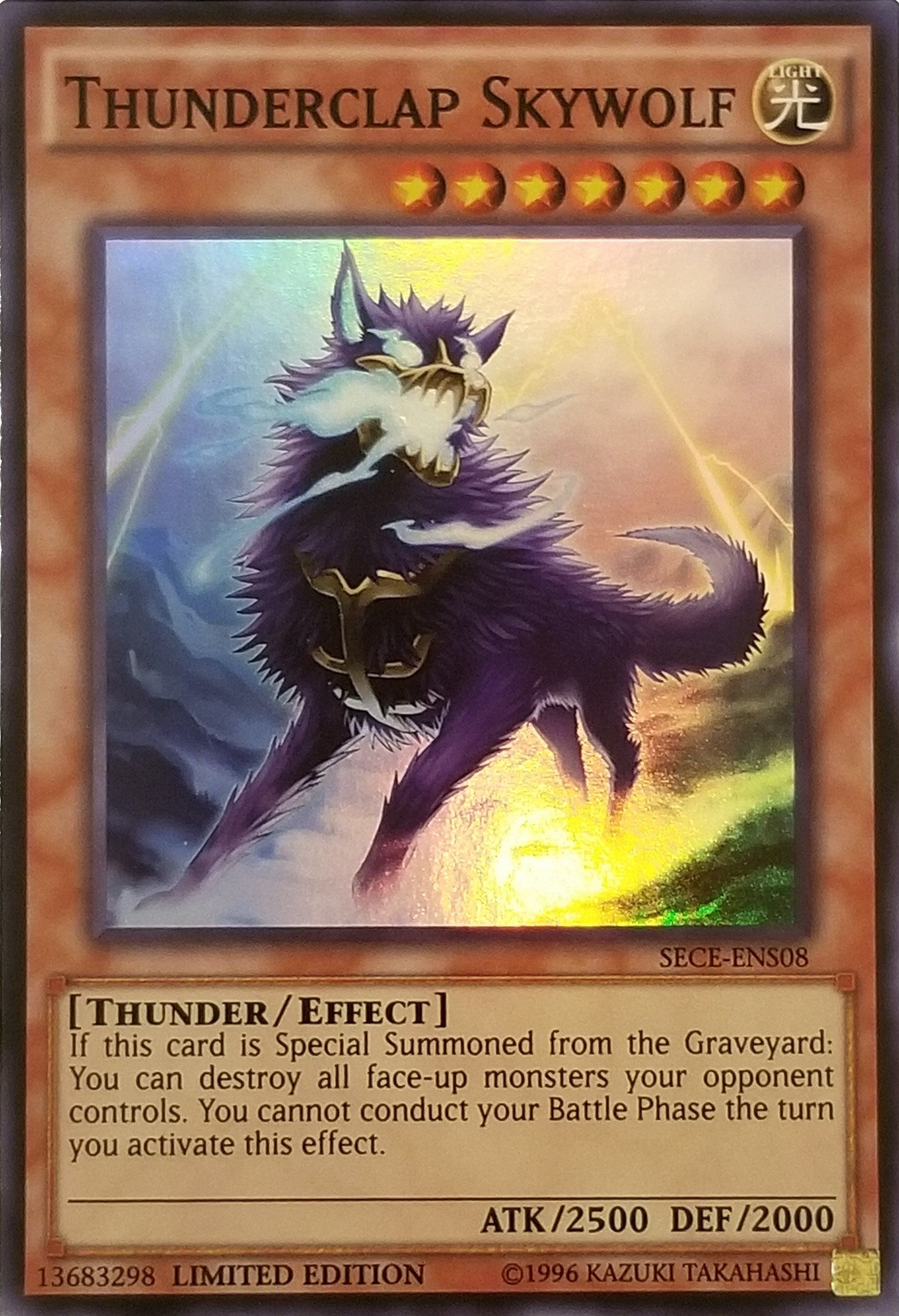 Image for Thunderclap Skywolf (SE) (SECE-ENS08) (SECE) - YuGiOh