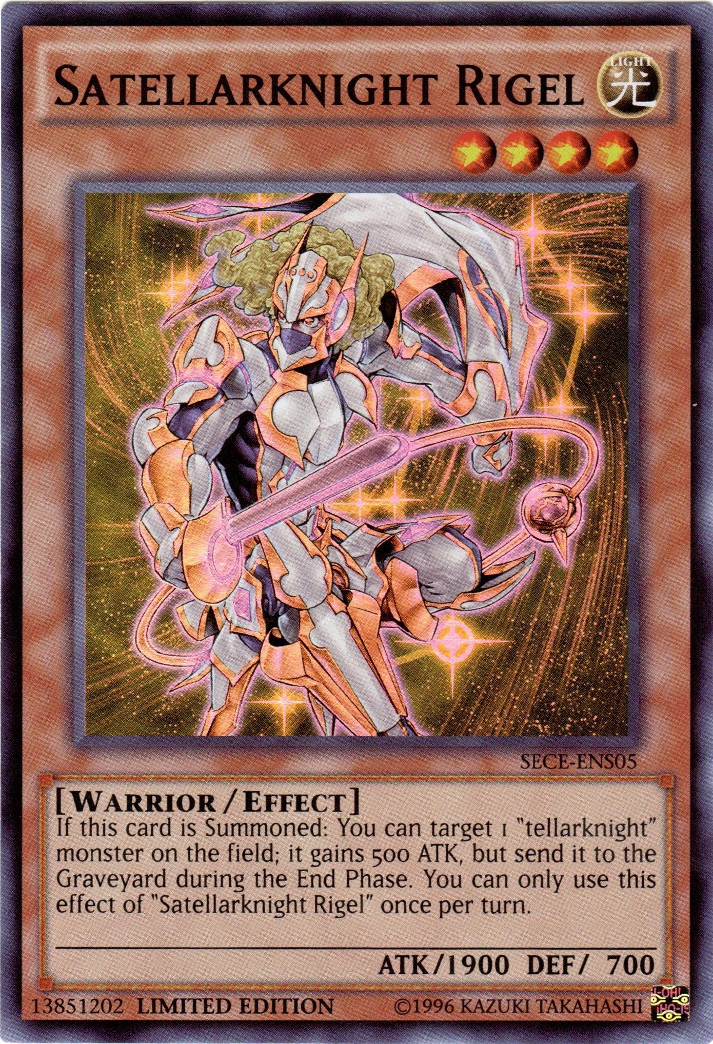 Image for Satellarknight Rigel (SE) (SECE-ENS05) (SECE) - YuGiOh