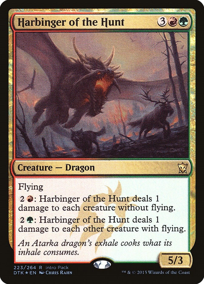 Image for Harbinger of the Hunt (223) (Unique and Miscellaneous Promos) - Magic: The Gathering