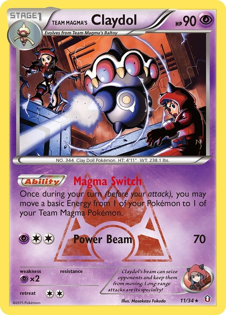 Image for Team Magma's Claydol (11/34) (DCR) - Pokemon