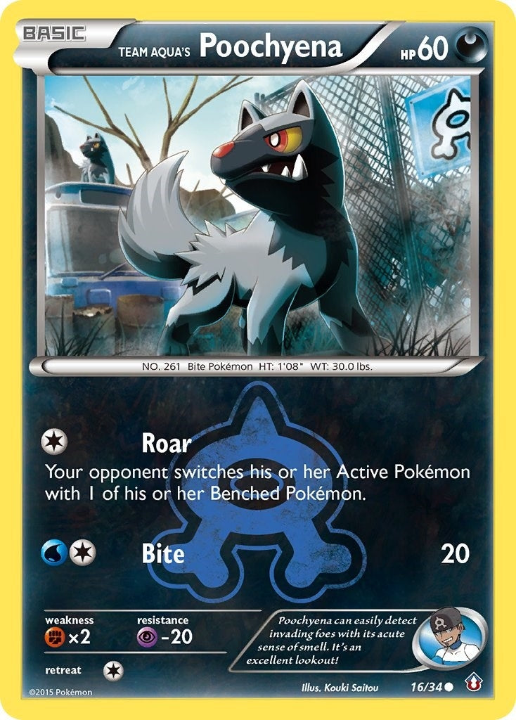 Image for Team Aqua's Poochyena (16/34) (DCR) - Pokemon