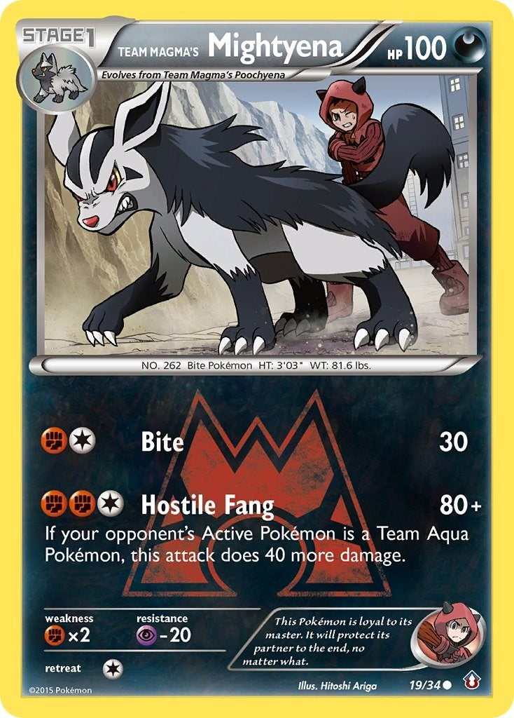 Image for Team Magma's Mightyena (19/34) (DCR) - Pokemon