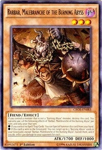 Image for Barbar, Malebranche of the Burning Abyss (CROS-EN083) (CROS) - YuGiOh