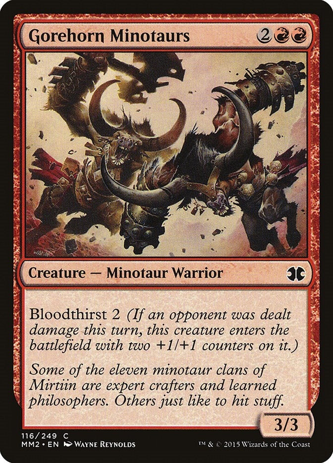 Image for Gorehorn Minotaurs (116) (Modern Masters 2015) - Magic: The Gathering