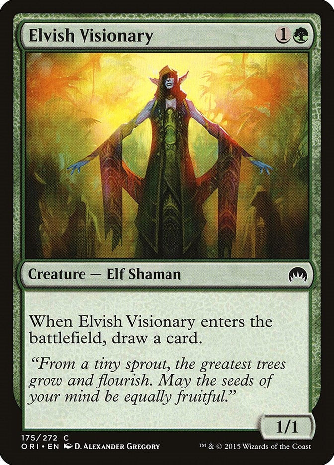 Image for Elvish Visionary (175) (Magic Origins) - Magic: The Gathering